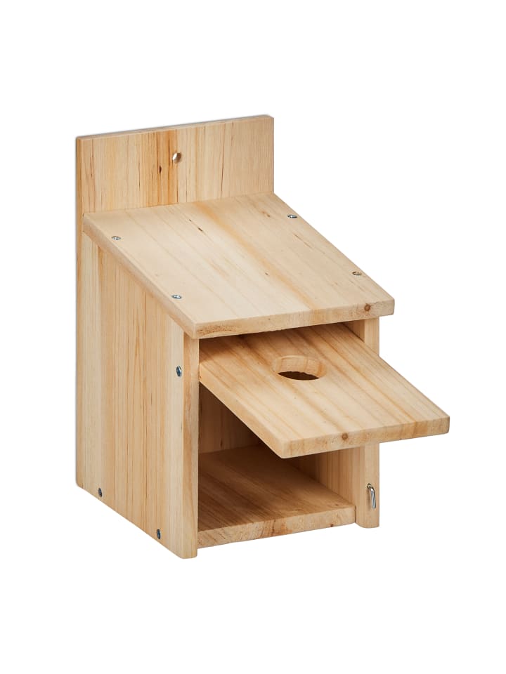 relaxdays 2 x Nistkasten-Bausatz in Natur - (B)14 x (H)23 x (T)18 cm günstig kaufen onesize