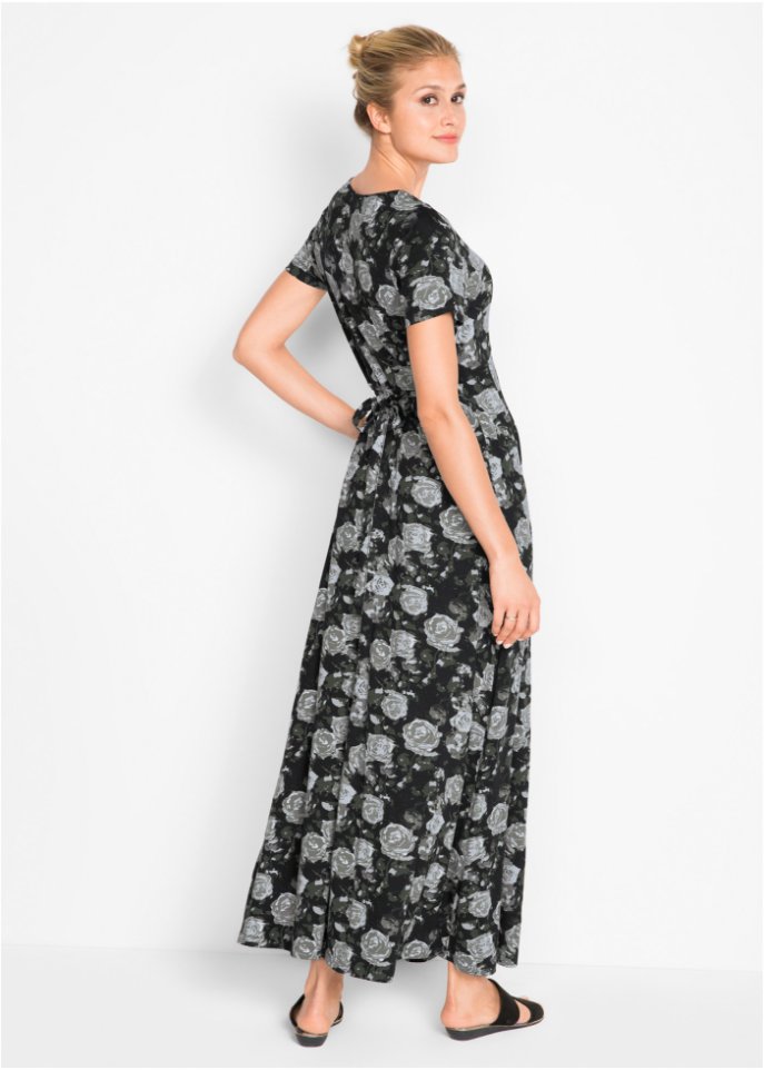 Maxi- Shirt- Kleid, kurzarm