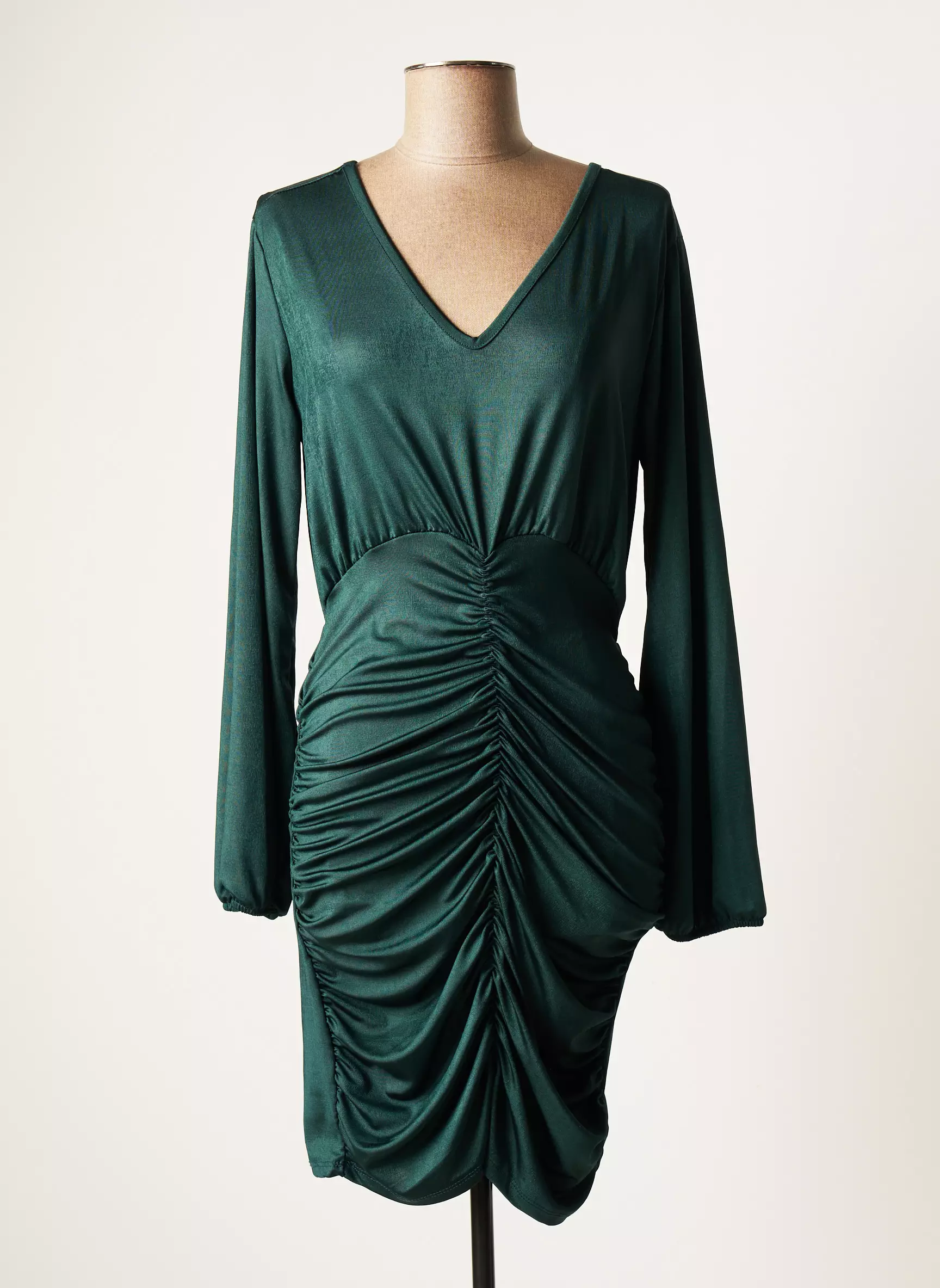 Senes Robes Courtes Femme couleur vert