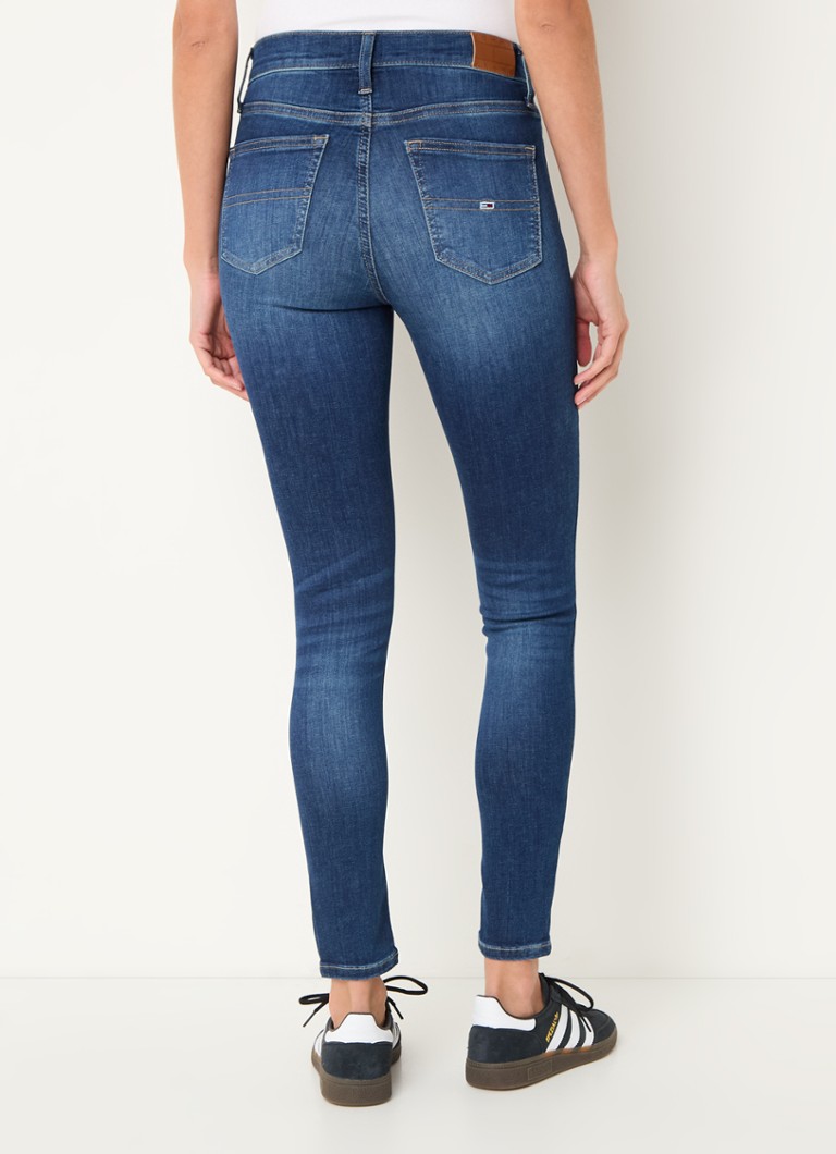 Blugi skinny cu talie înaltă Tommy Hilfiger Nora, de culoare închisă