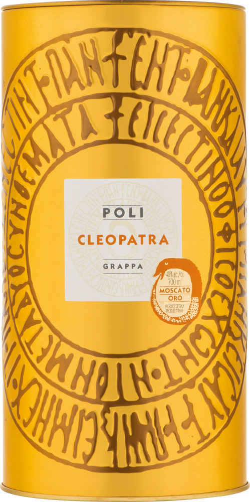 Poli Grappa Cleopatra Moscato d’Oro 0,7 Liter in Tube