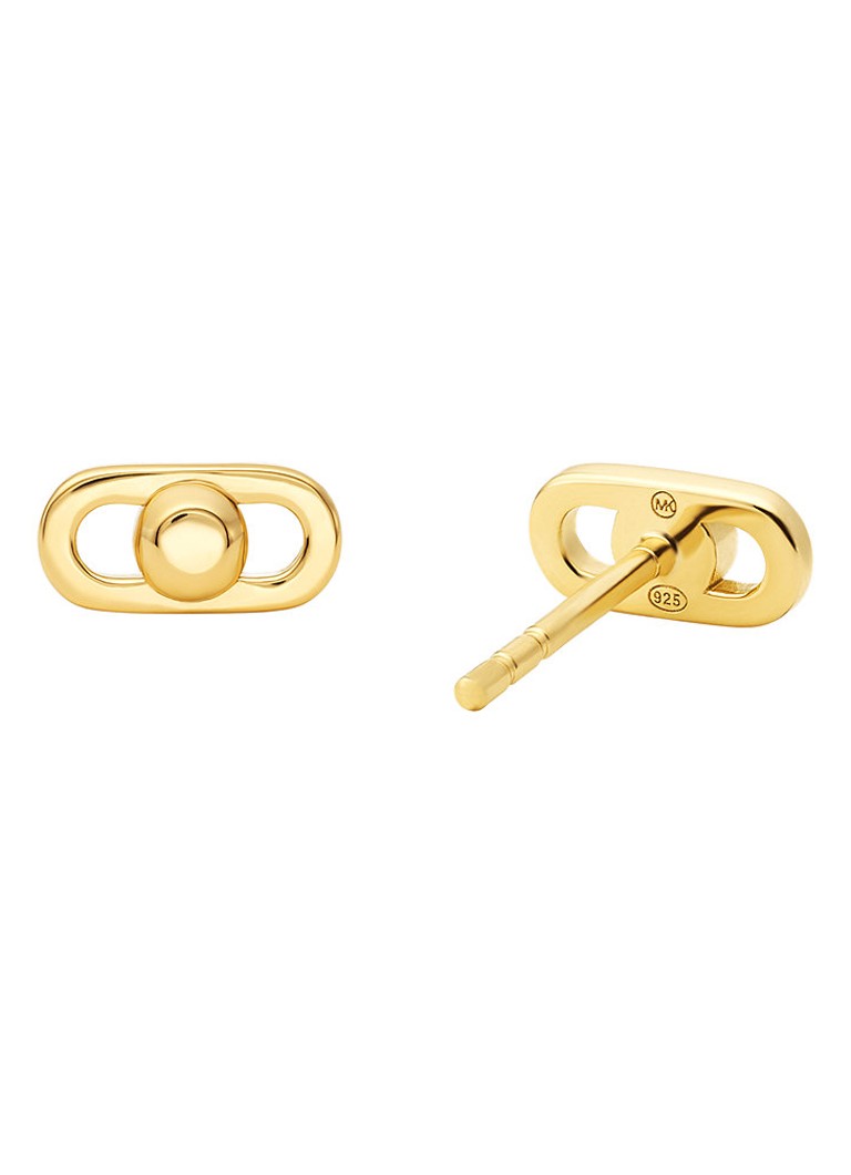 Orecchini a lobo Michael Kors Premium placcati in oro MKC173900710