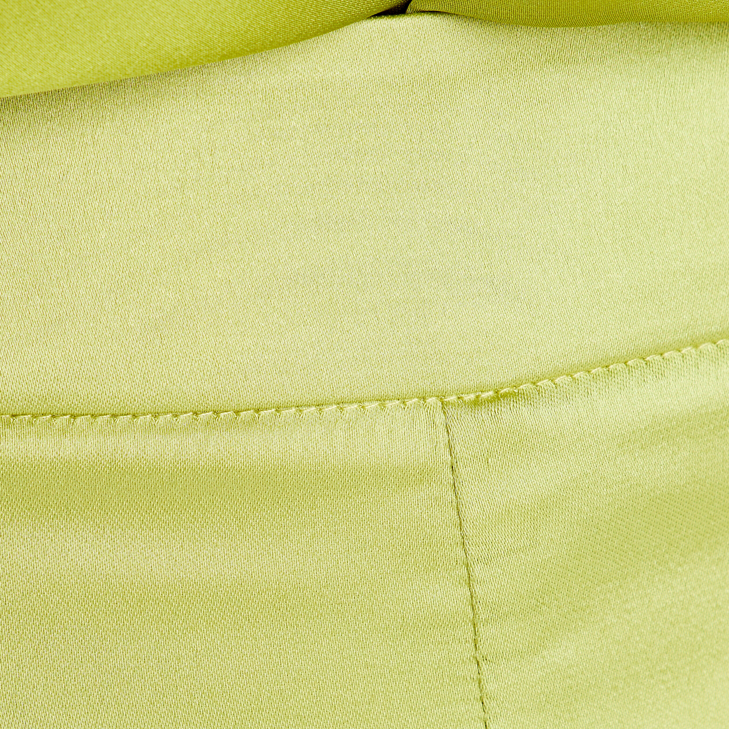 Pantalon large vert anis femme | Cache Cache