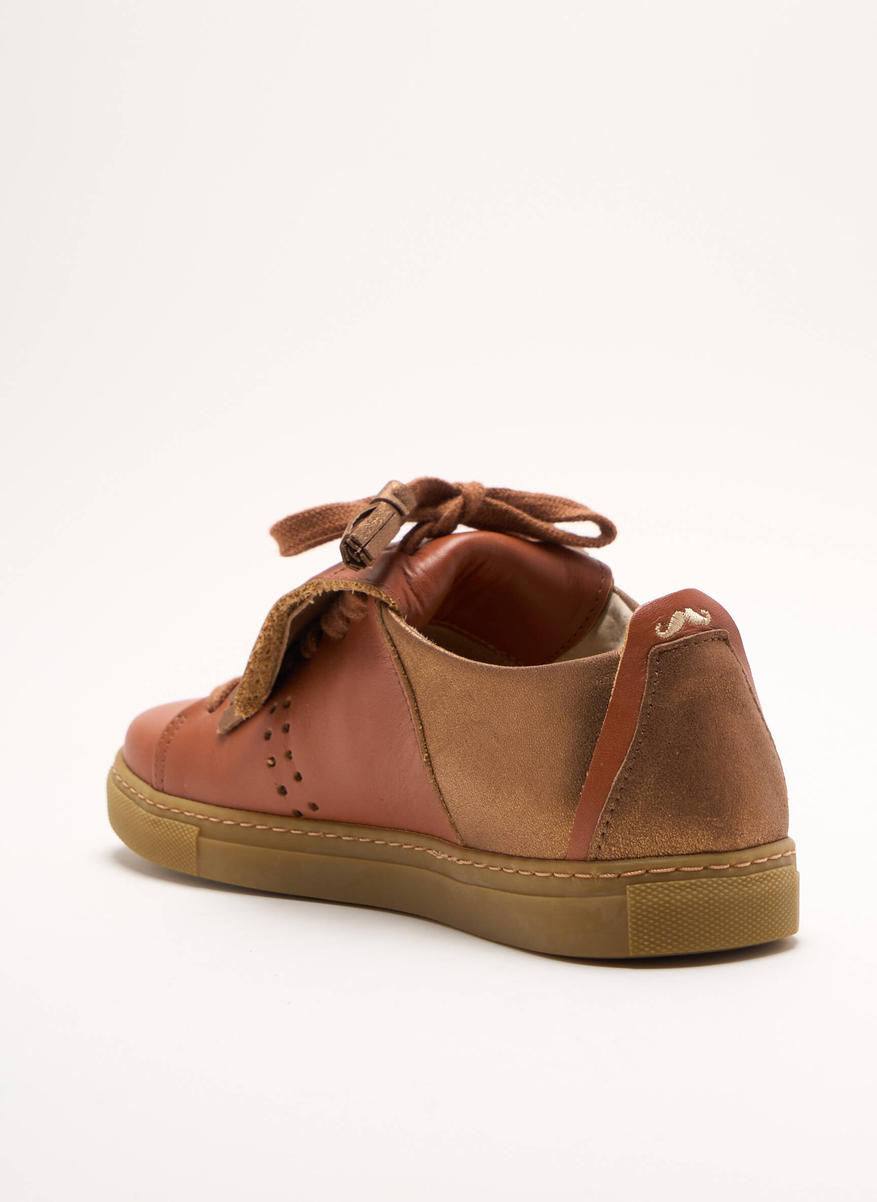 M Moustache Baskets Femme couleur marron