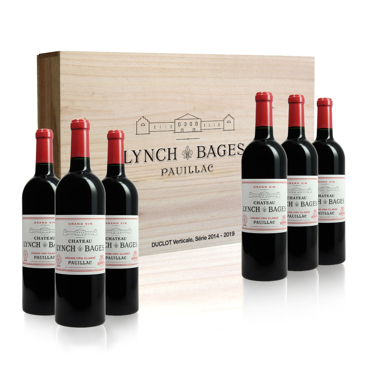 Bordeaux Château Lynch-Bages Verticale série 2014-2019    2019