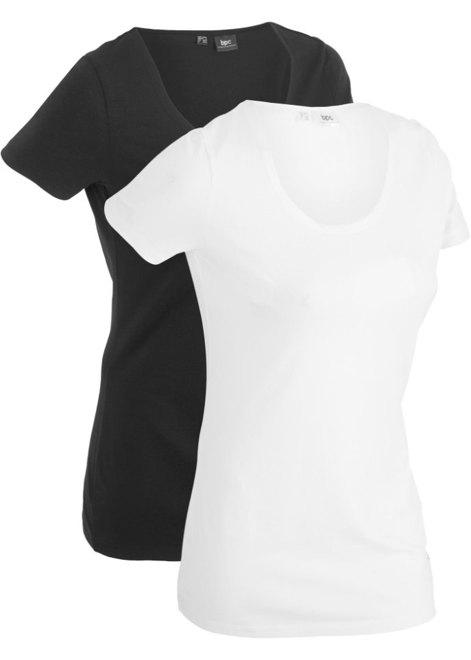 Sport-Longshirt mit Baumwolle (2er Pack)