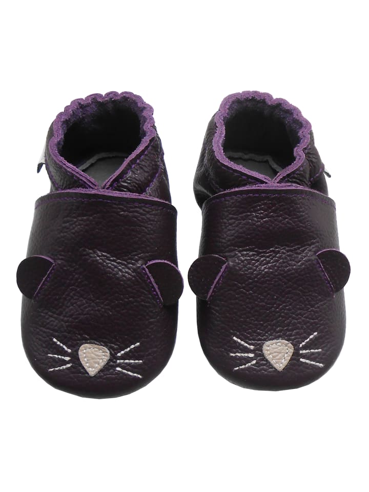 Yalion Leder-Krabbelschuhe 