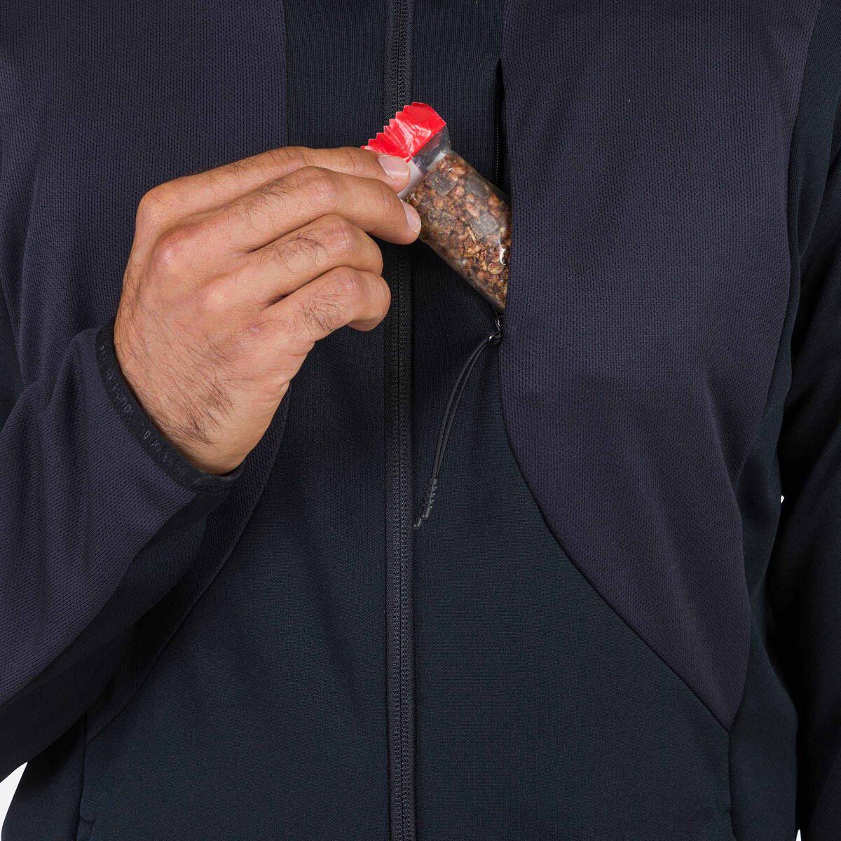 Herrenfleecejacke mit durchgehendem Reißverschluss Diretta