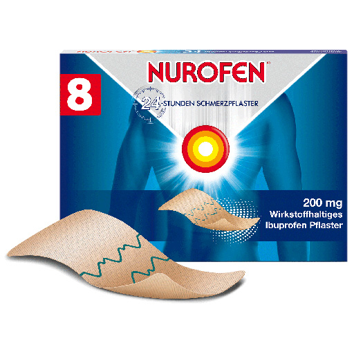 NUROFEN 24-Stunden Schmerzpflaster 200 mg  8 St  Pflaster