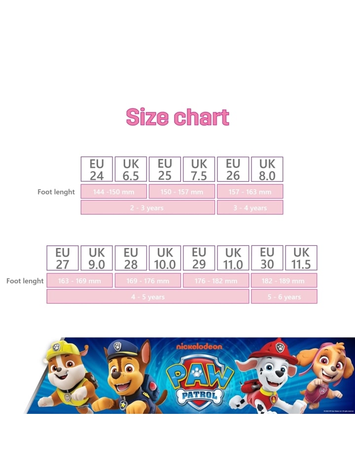Paw Patrol Hausschuhe mit Paw Patrol Skye Motiv, in Rosa, Ballerina design günstig kaufen