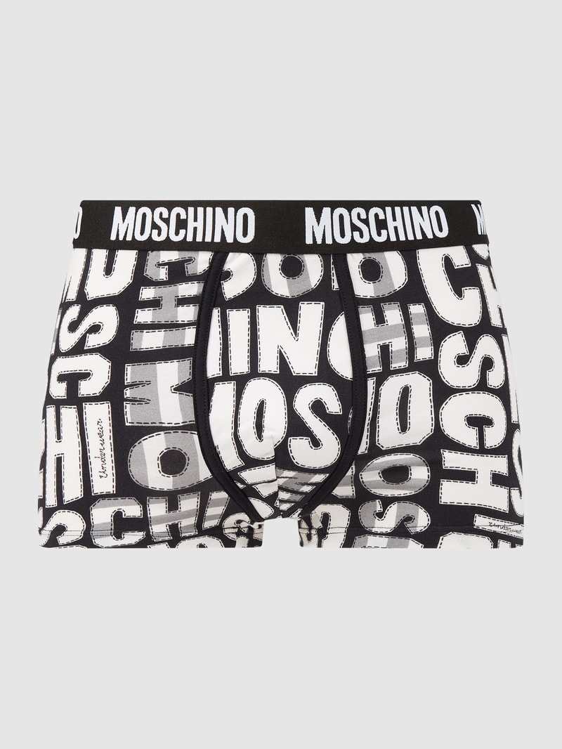 Trunks mit Logo-Muster in schwarz
