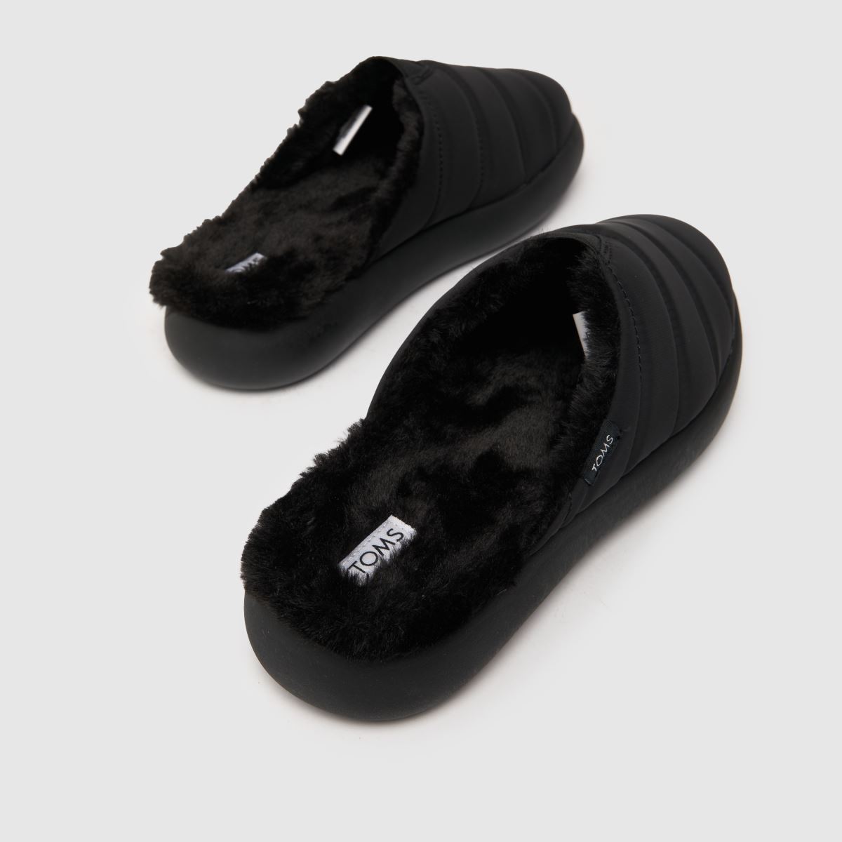 Črni ravni čevlji TOMS alpargata mallow