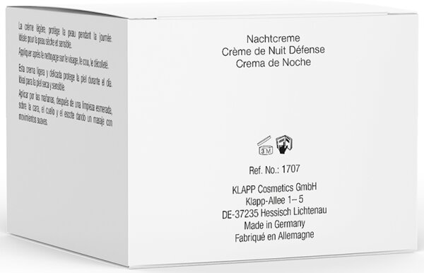KLAPP Skin Care Science Immun Night Cream Defense Nachtcreme