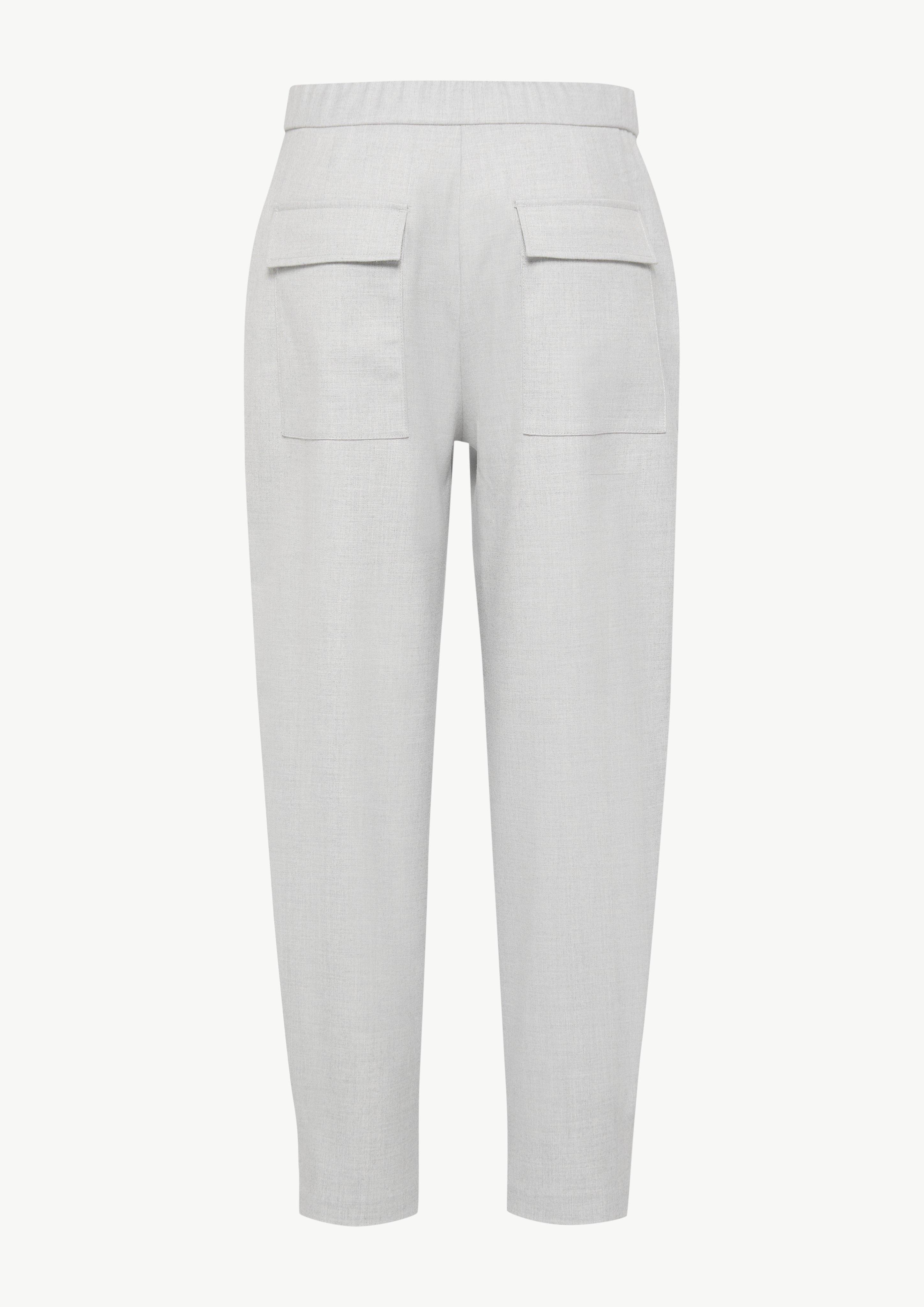 Hose aus Flanell - hellgrau
