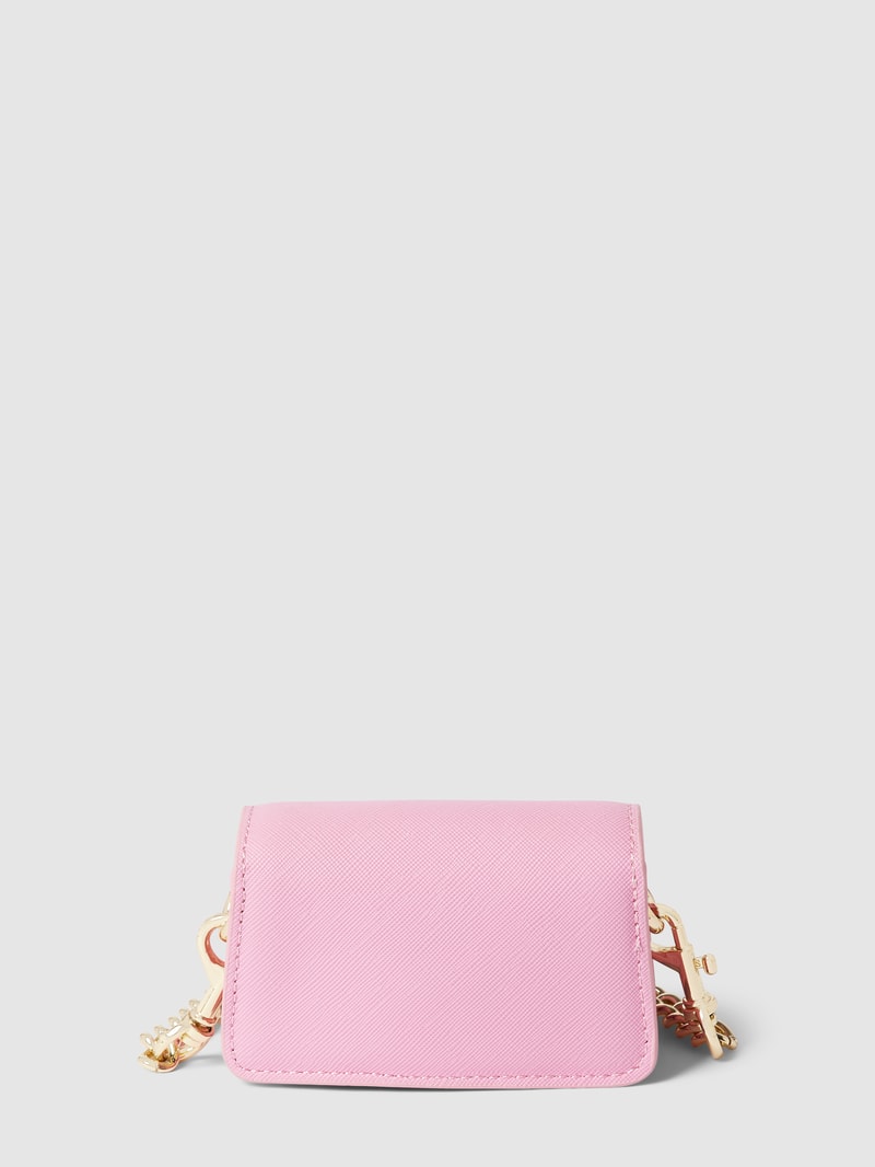 Clutch mit Label-Details in pink