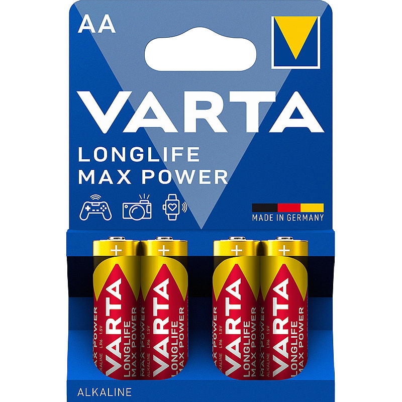 Varta Batteri 4-Pk Aa Longlife Max Power Varta