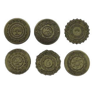 Magic the Gathering set of 6 Limited Edition Mana Symbol Pin Badges