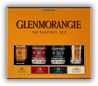 Glenmorangie Tasting Set 4x 0,1 Liter Original Ten, Lasanta, Quinta Ruban, Nectar D'or Glenmorangie Tasting Set 4x 0,1 Liter Original Ten, Lasanta, Quinta Ruban, Nectar D'or Original Ten 40%, Lasanta 12Y. 43%, Quinta Ruban 14Y. 46%, Nectar D'Or 46% 0
