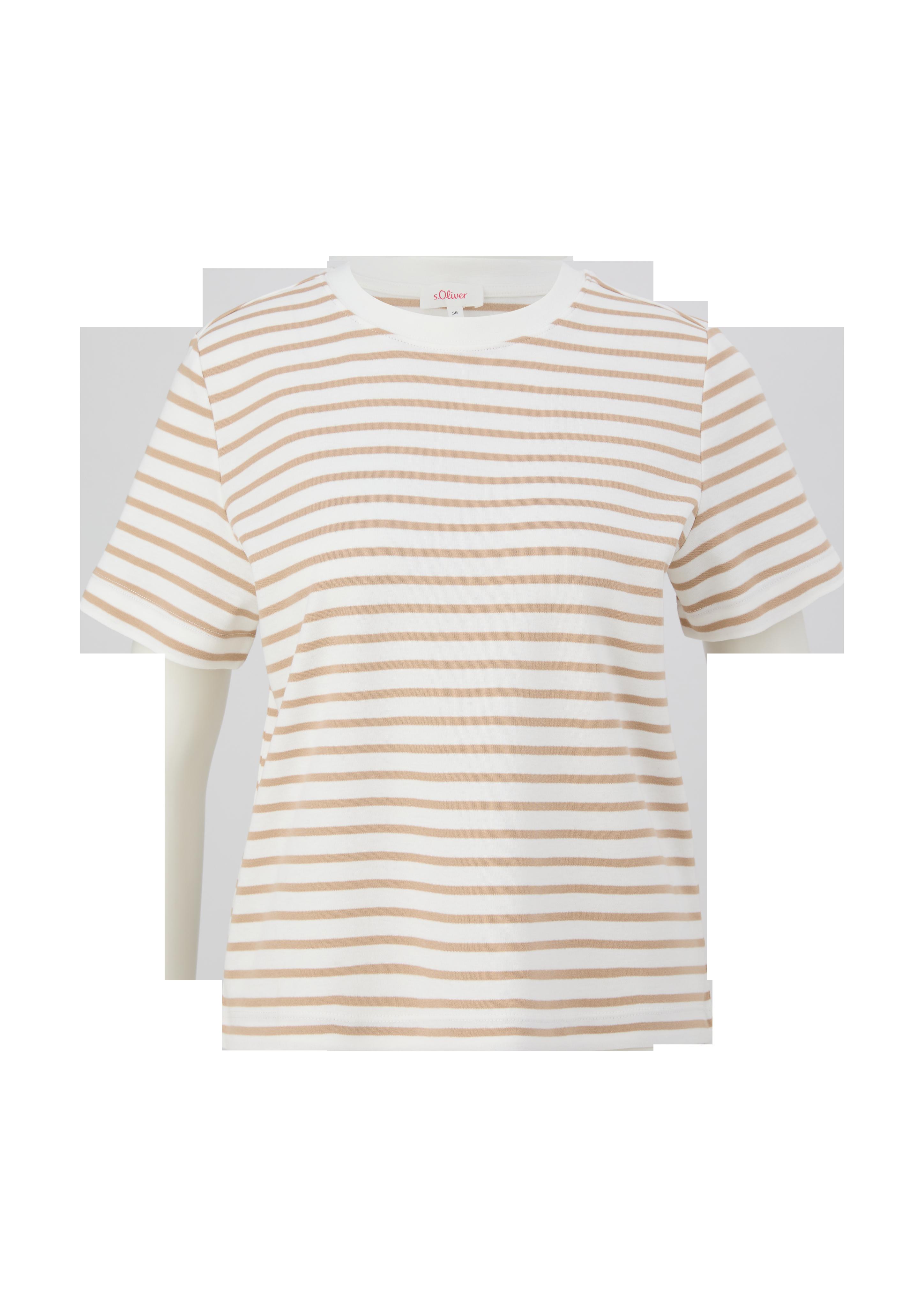 Leicht verkürztes Baumwollshirt  2132906-84H1