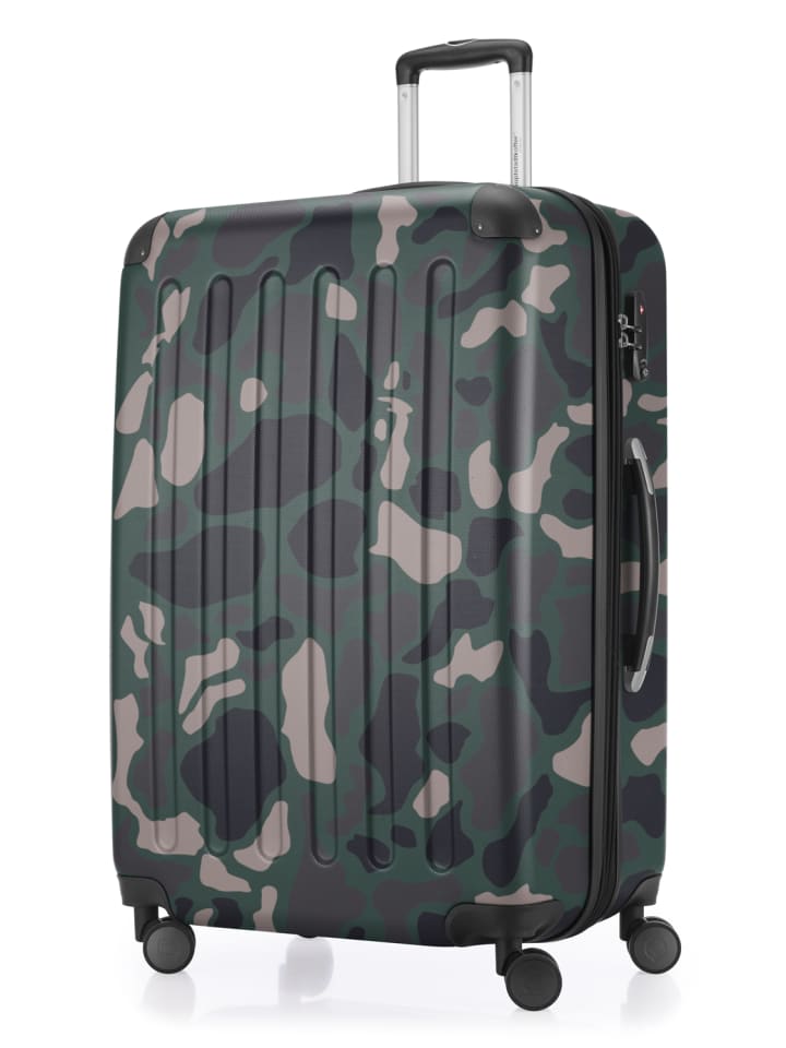 Hauptstadtkoffer Spree - Großer Koffer erweiterbar XL Trolley Aufgabegepäck, TSA, in Camouflage günstig kaufen L