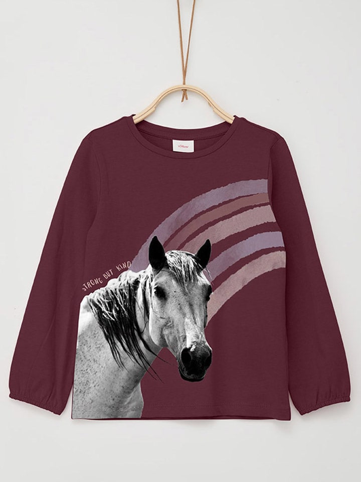 s.Oliver Longsleeve in Bordeaux günstig kaufen