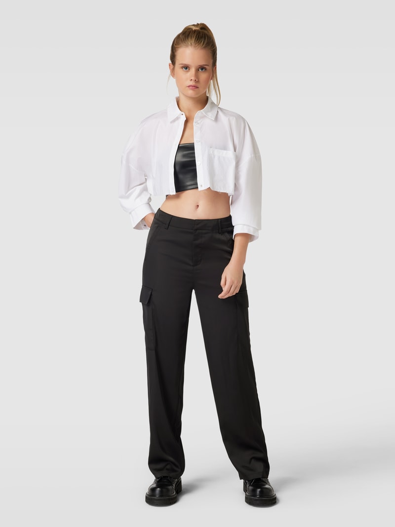 Cargohose mit Leistentaschen Modell 'PILAR' in schwarz