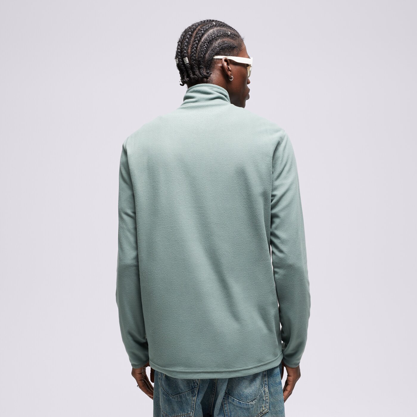 CHAMPION FLEECESHIRT HALF ZIP TOP Grün