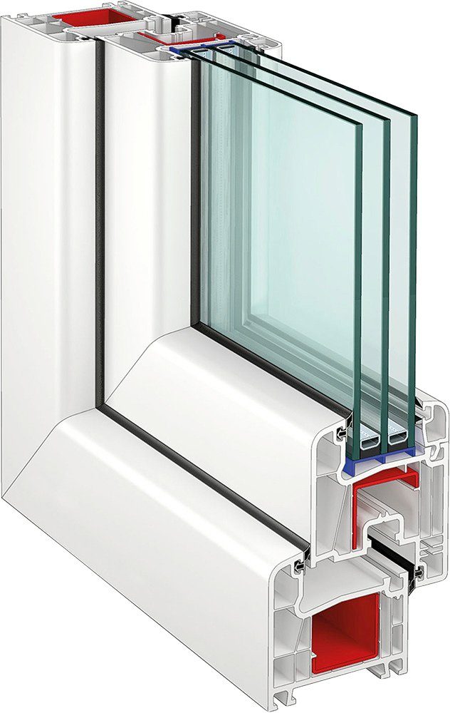 RORO Türen & Fenster Kunststofffenster, BxH: 100x120 cm, ohne Griff