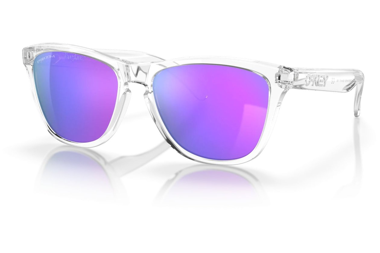 Oakley Frogskins Polished Clear/Prizm Violet