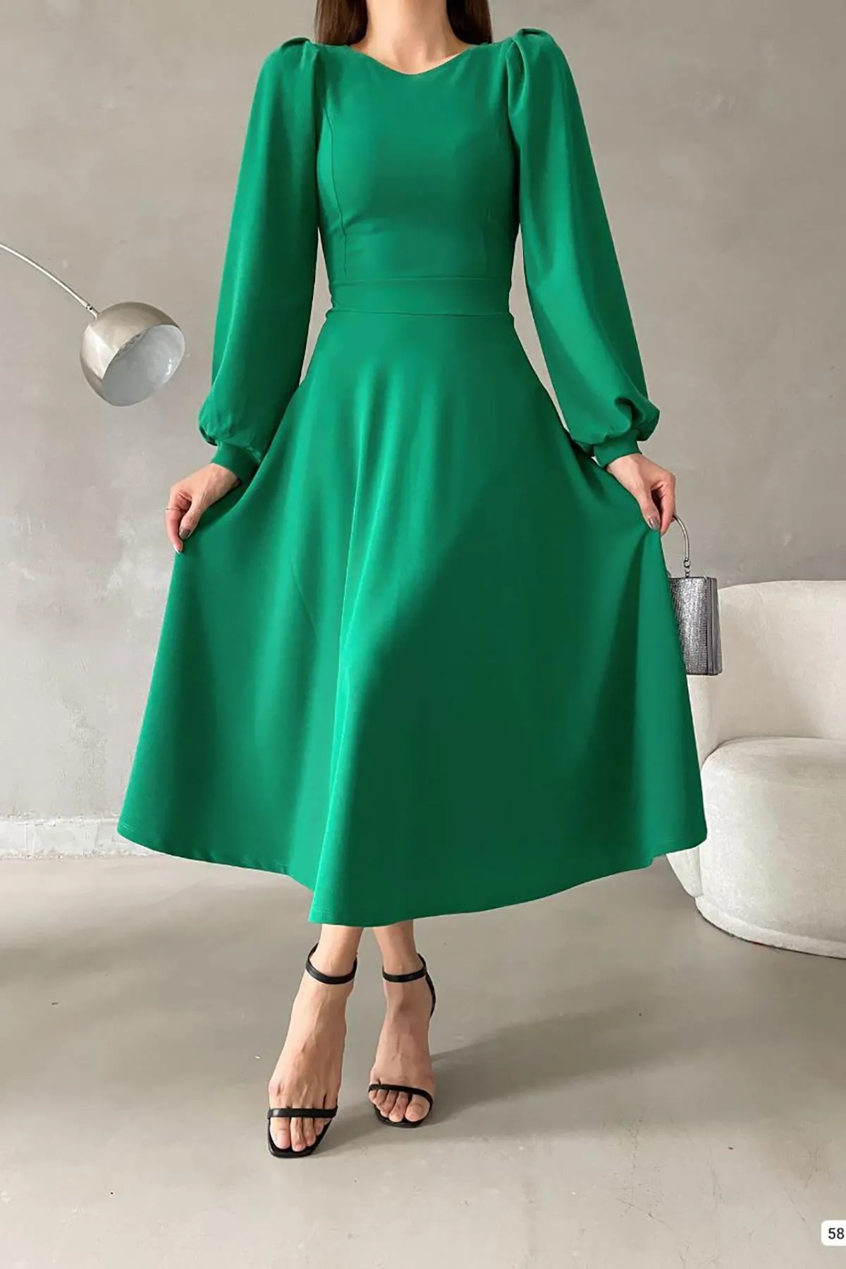Deafox  Kleid - Grün - A-Linie
