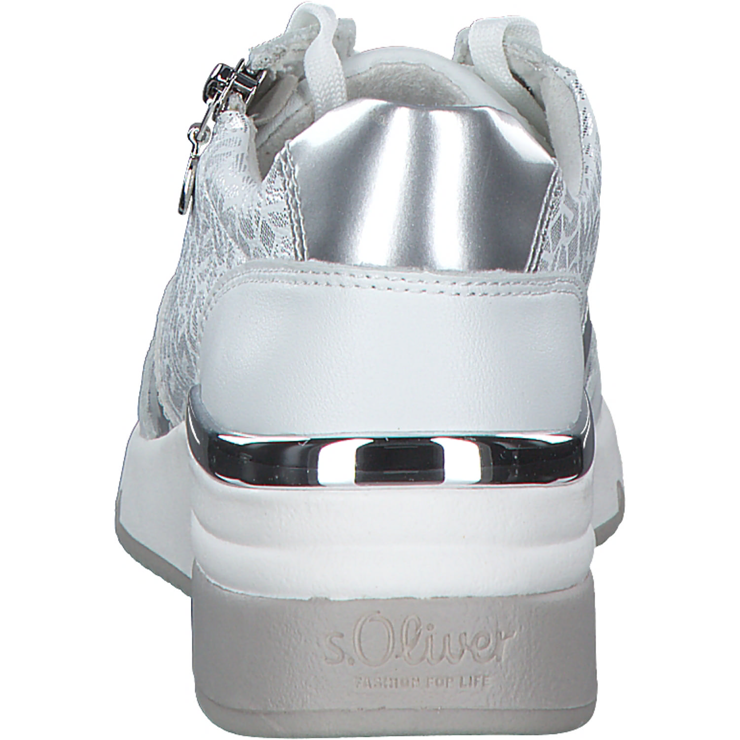 s. Oliver 23608, Schnürschuhe, Damen, weiss