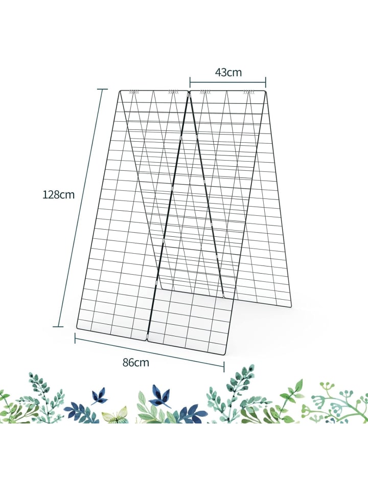 COSTWAY 8tlg. Rankgitter in Grün günstig kaufen 128 cm