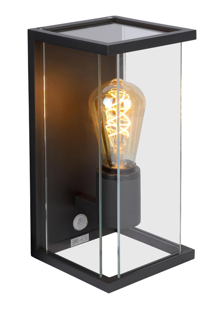 Lucide Claire sienas lampa IP54 ar kustības sensoru 14 x 16 x 29 cm