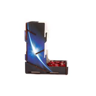 e-Raptor Dice Tower UV Print Space Journey