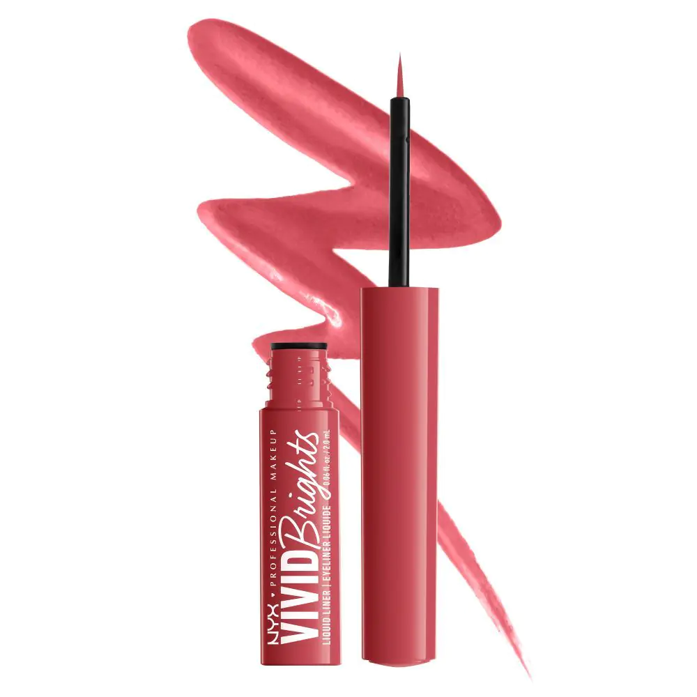 NYX Vivid Brights Eyeliner på rød
