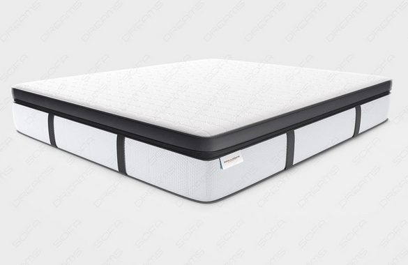 Sofa Dreams Boxspringbett Boxspringbett Monaco Leder, mit Topper, mit Schubladen, mit LED-Beleuchtung, mit USB-Anschlüssen
