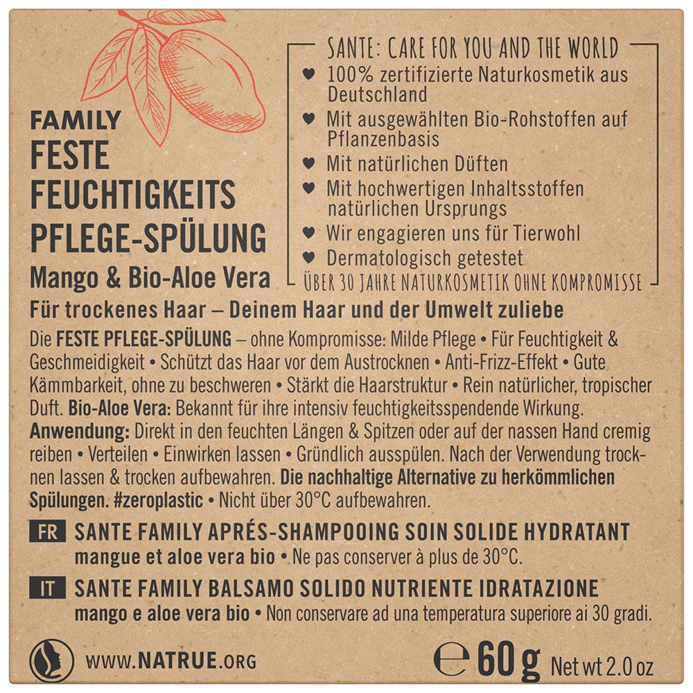 SANTE Family Feste Feuchtigkeitspflege-Spülung 60 g
