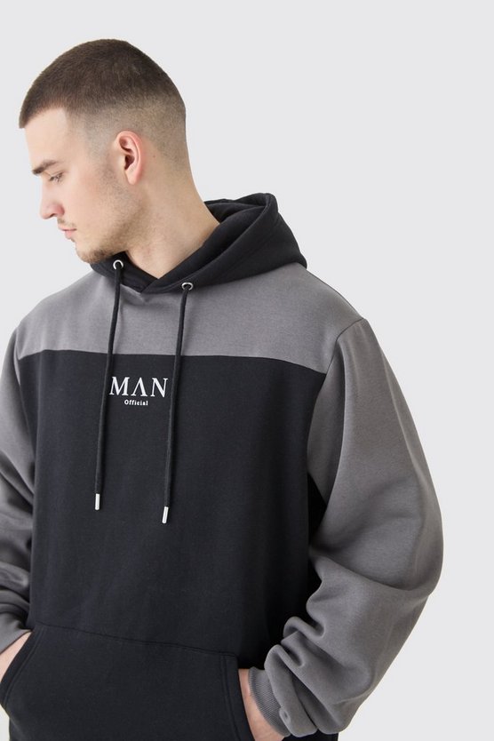 Tall Man Roman Colorblock Trainingsanzug mit Kapuze