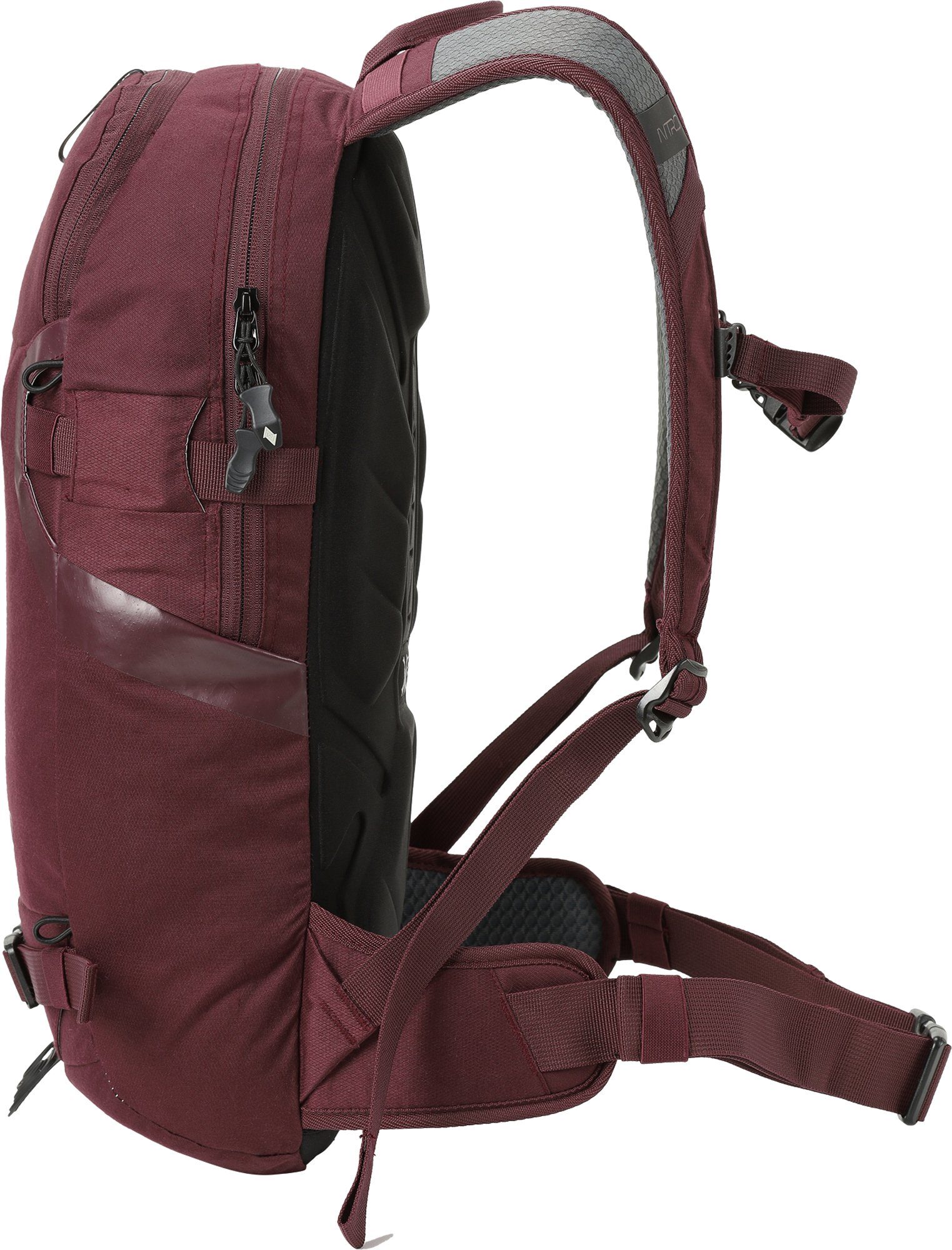 NITRO Trekkingrucksack Rover 14, Wine, speziell für den Wintersport konzipiert
