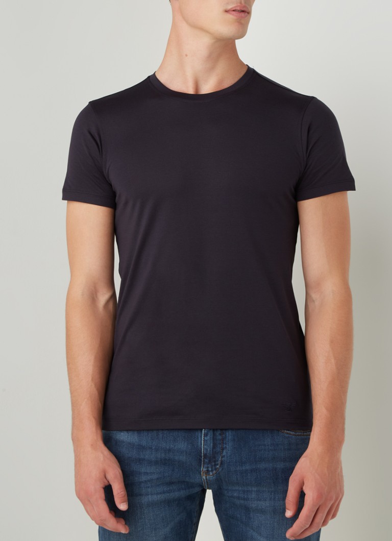 Tricou Emporio Armani din amestec de mătase