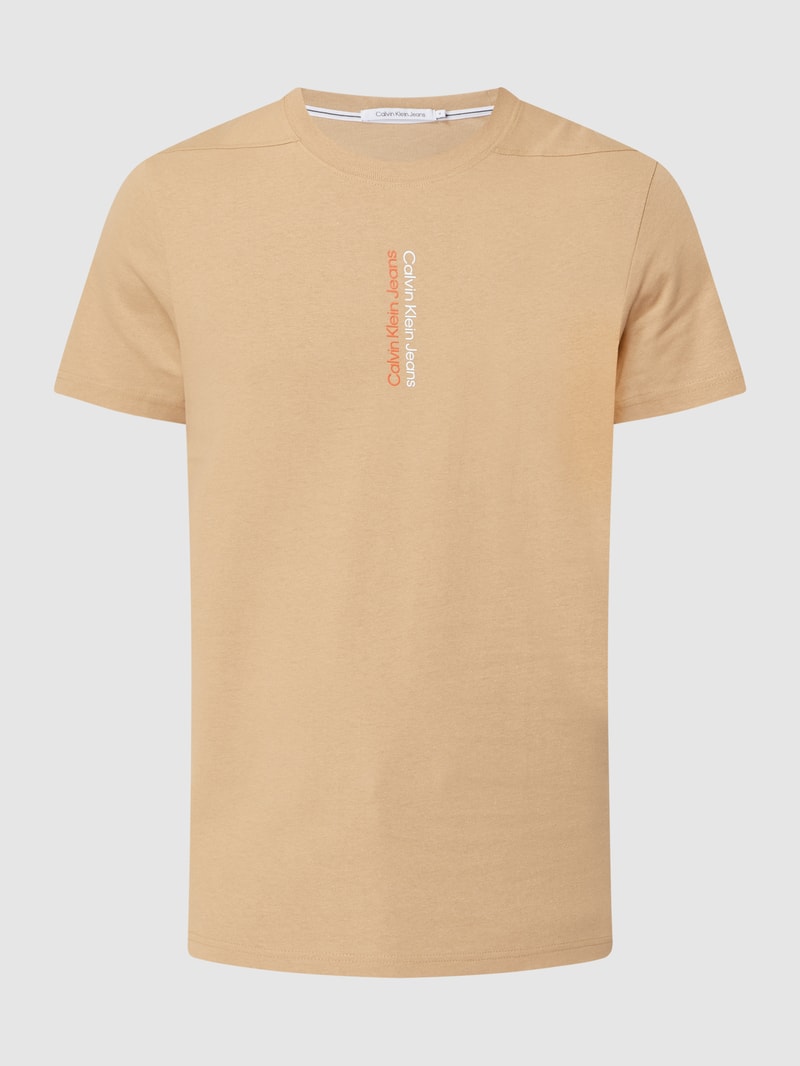 T-Shirt aus Baumwolle  in sand
