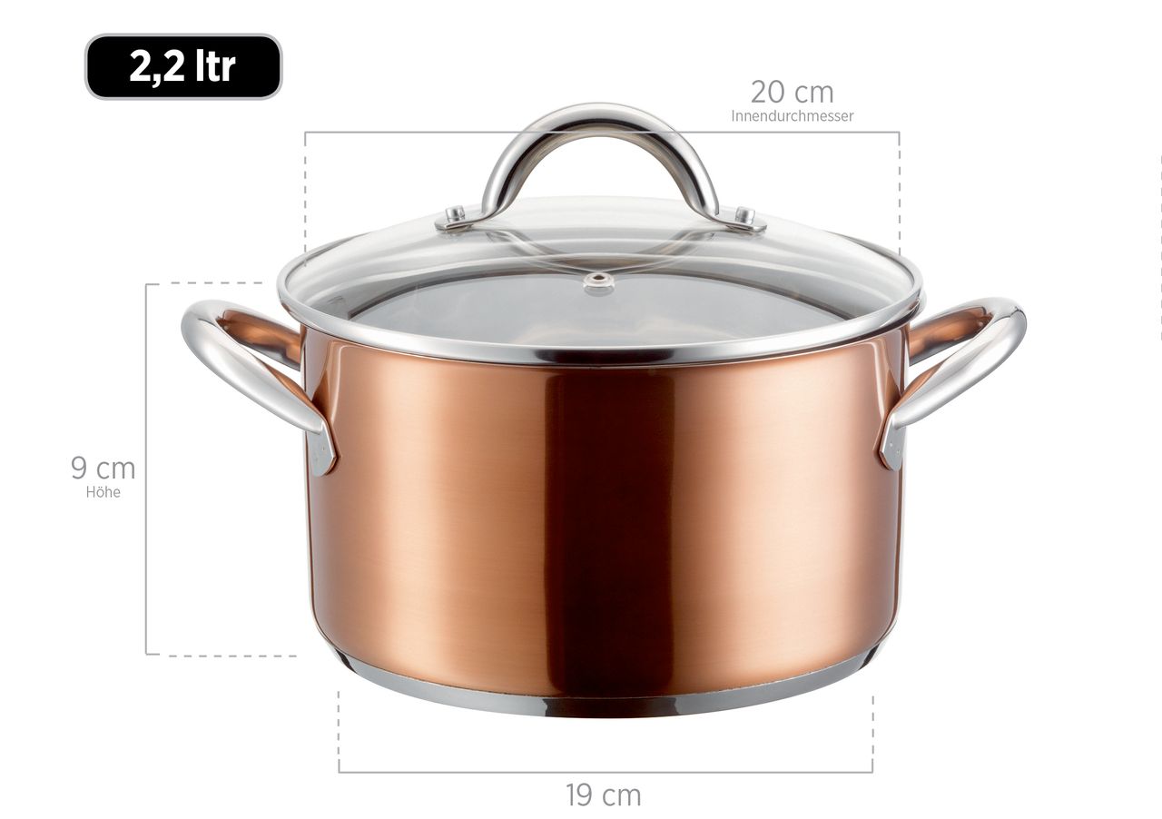 Mäser Serie Asterion, Kochtopf-Set 8-teilig