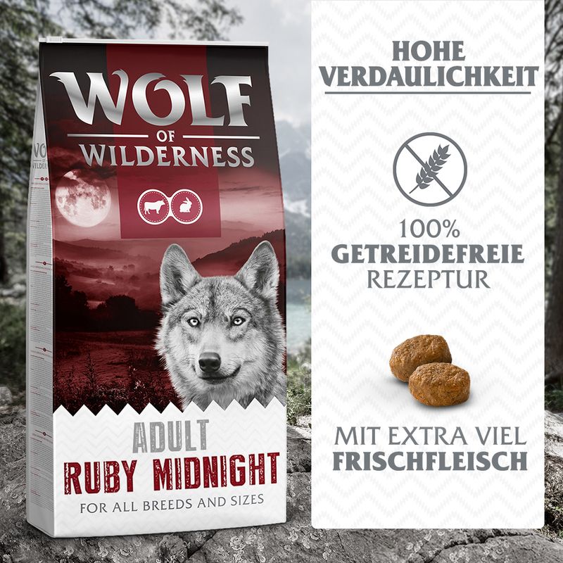 Wolf of Wilderness 'Ruby Midnight' - Rind & Kaninchen