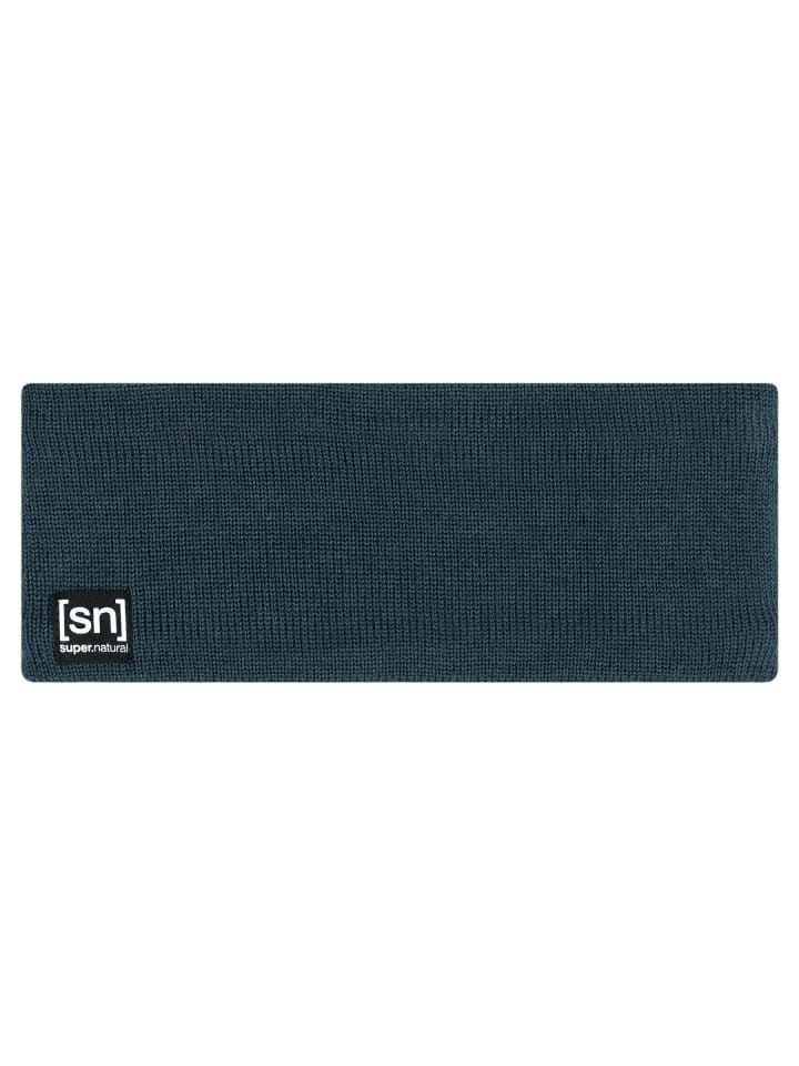 super.natural Merino Stirnband RIFFLER HEADBAND in blau günstig kaufen onesize