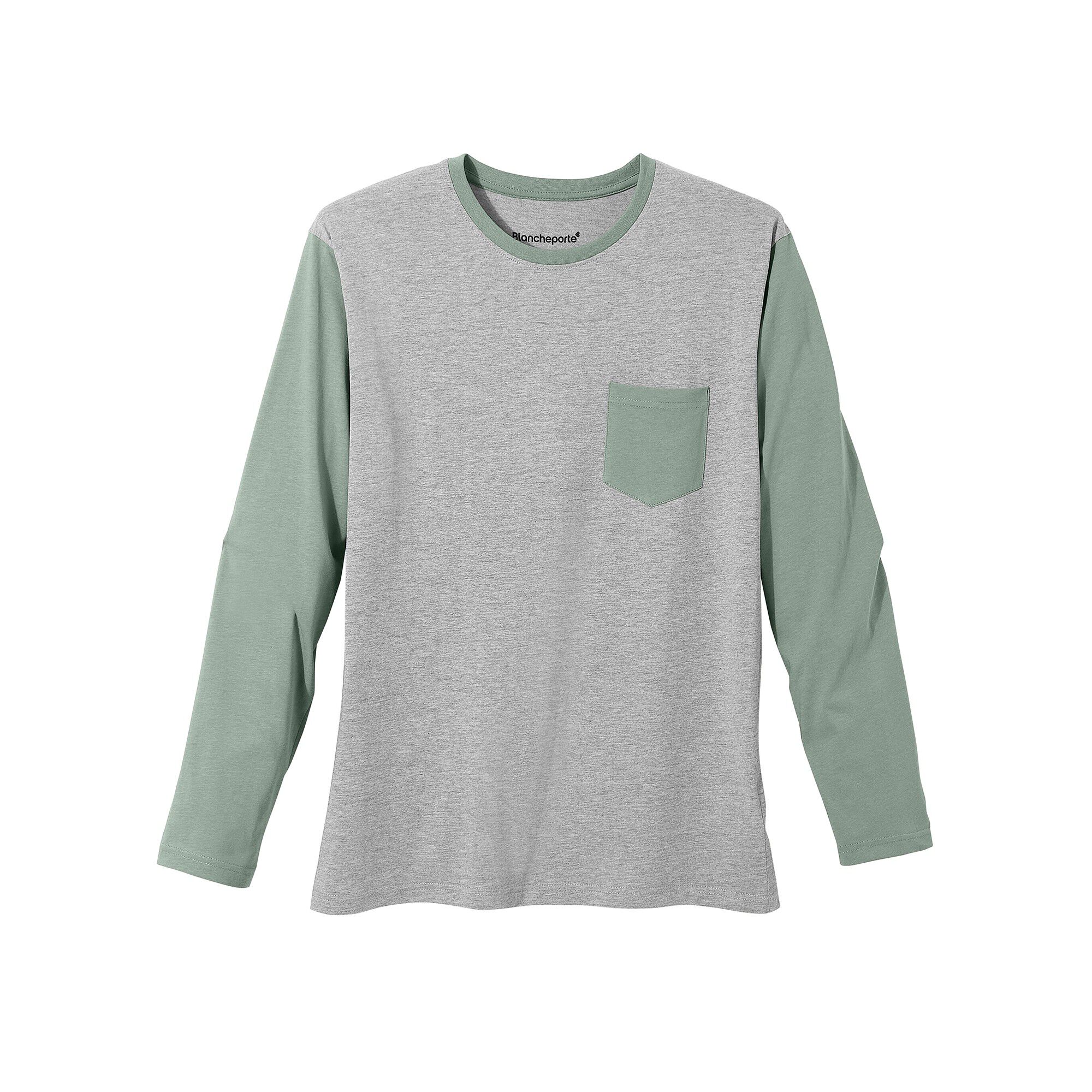 Tee-shirt pyjama bicolore manches longues