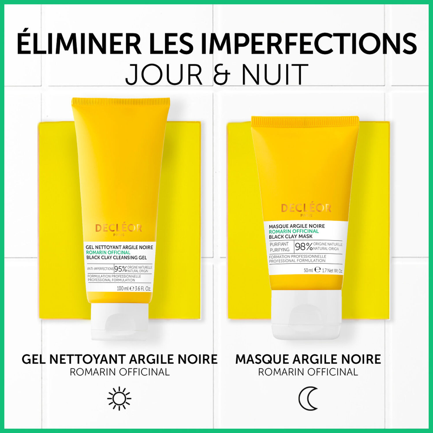 Decléor Romarin Officinal Gel Nettoyant Argile Noire 100 ml