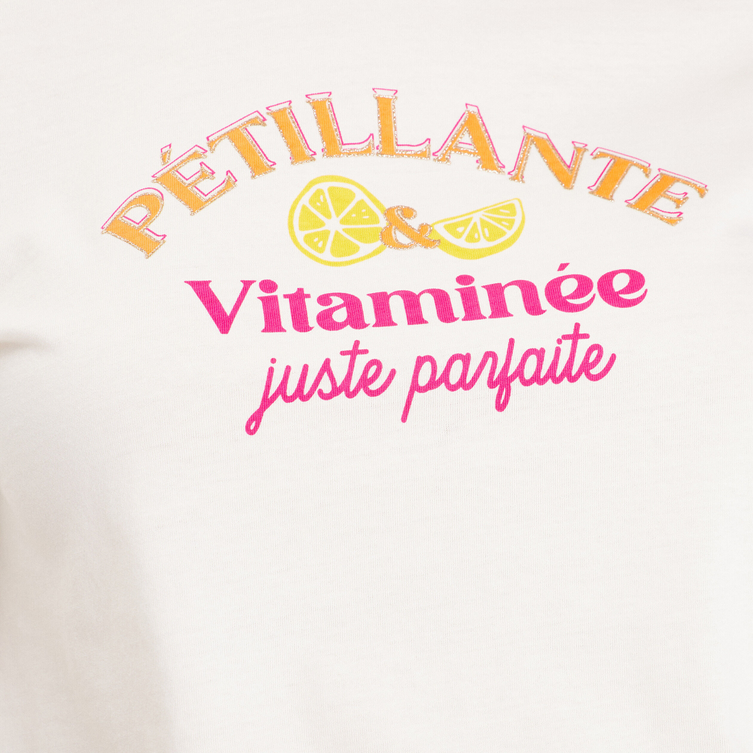 T-shirt manches courtes ecru femme | Cache Cache