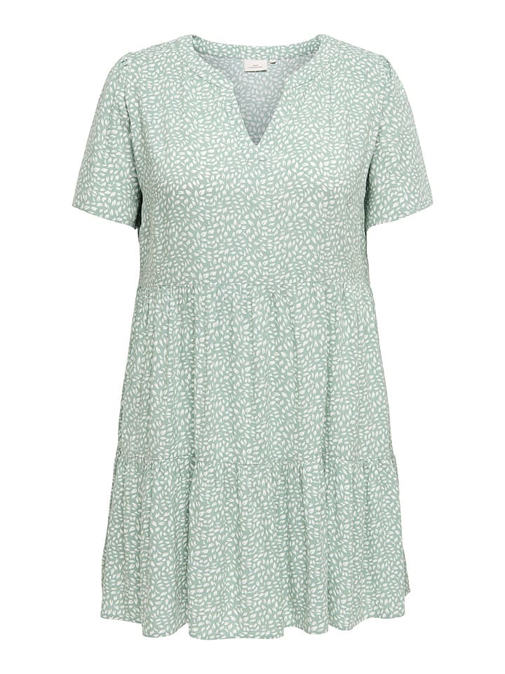 ONLY Carmakoma Kleid in Grün günstig kaufen