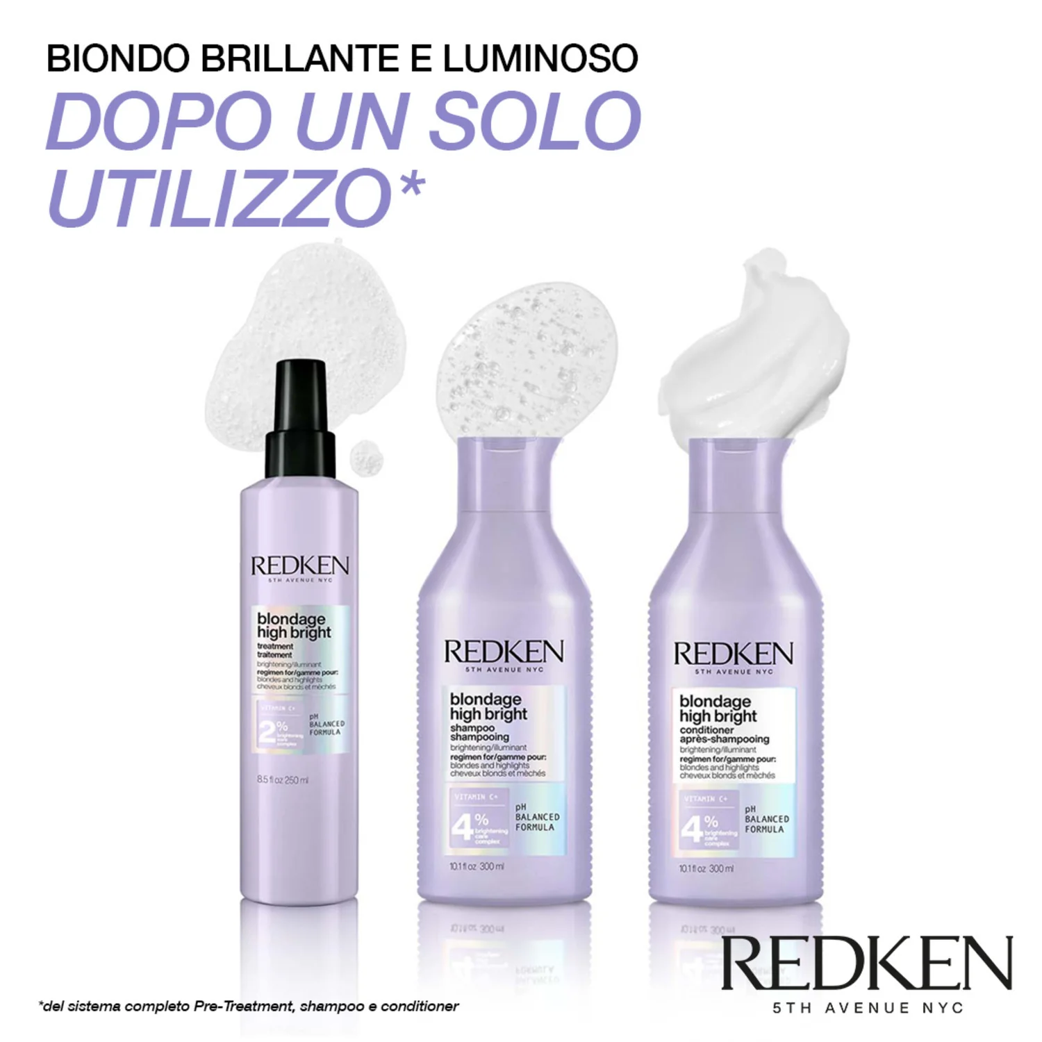 Șampon Blondage High Bright - Șampon pentru protecția culorii, Șampon iluminator