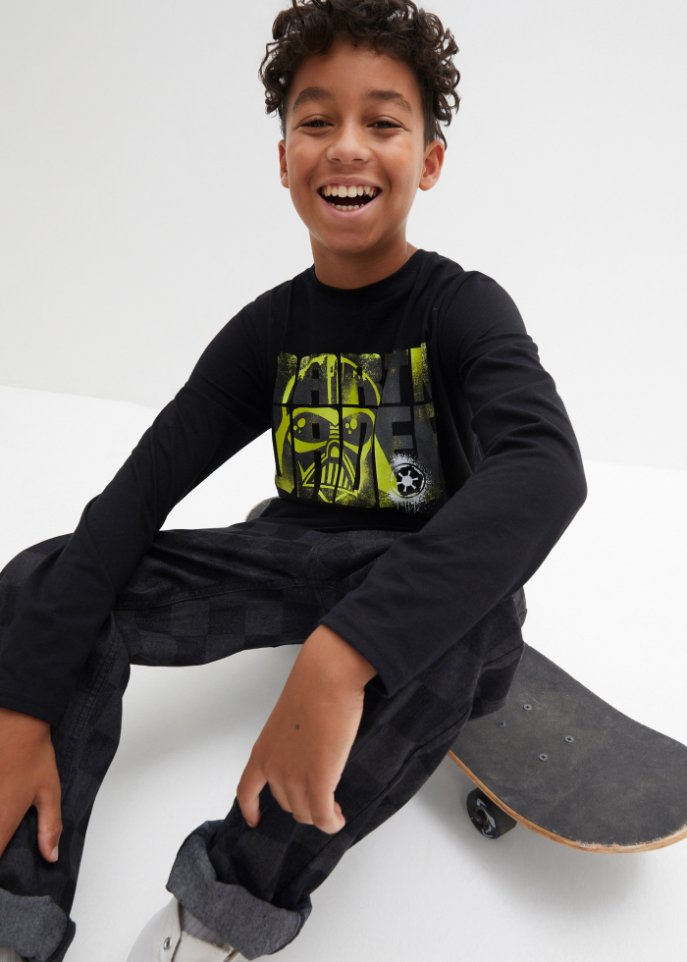 Jungen Langarmshirt Darth Vader